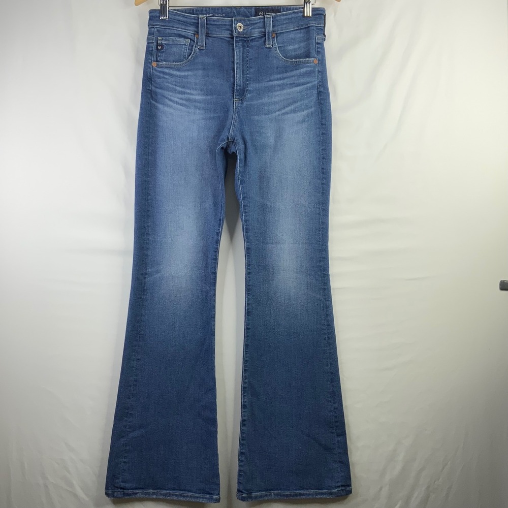 AG Adriano Goldschmied Farrah Boot Mid Rise Fit Jeans Medium Wash Bootcut